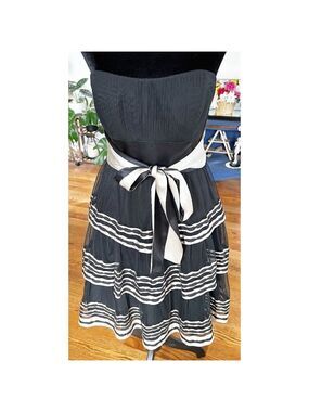 BCBG MAX Aciria Tulle Silk Strapless Dress